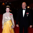 King Harald and Queen Sonja on their way to the ASF gala (Photo: Lise Åserud / Scanpix)
